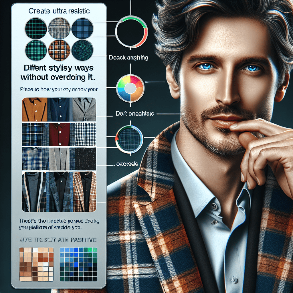 Stilrena sätt att bära rutiga mönster