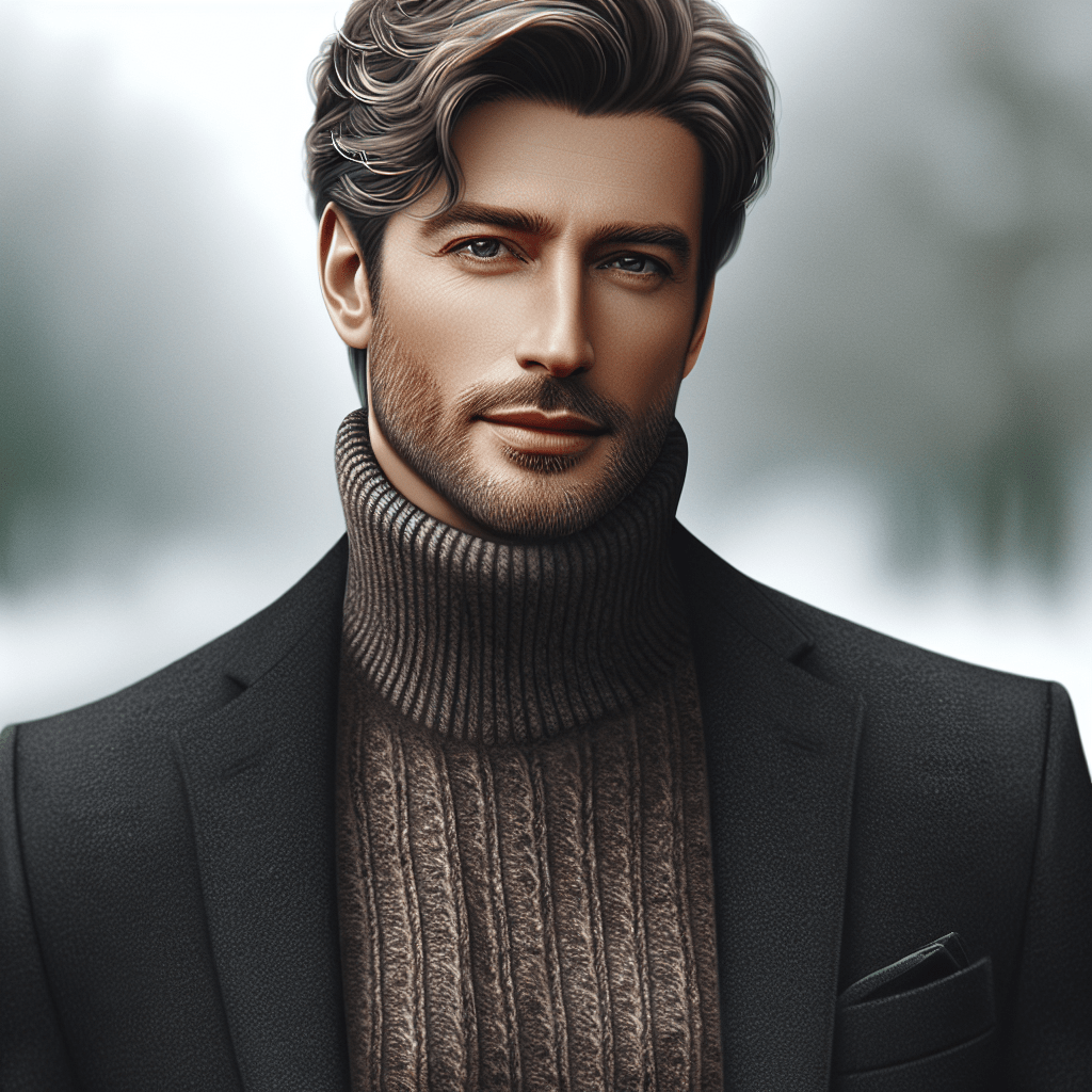 Hur du bär en turtleneck med kavaj