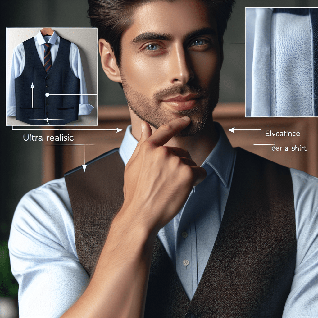 Hur du bär en väst över skjortan