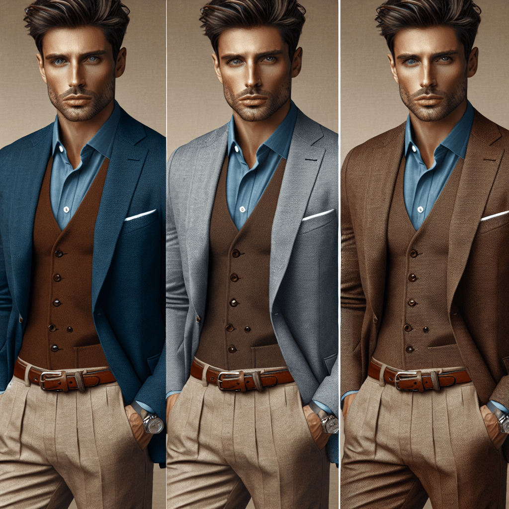 Så matchar du brunt och blått i din outfit