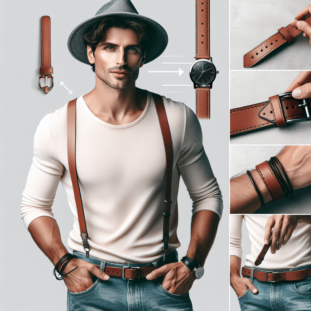 Snygga sätt att bära en läderrem