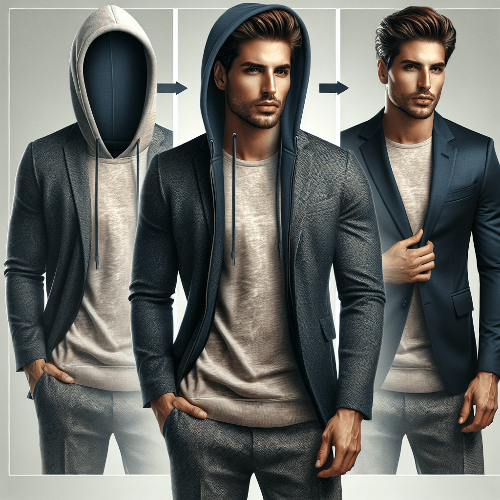 Stilfulla sätt att bära en hoodie under kavajen