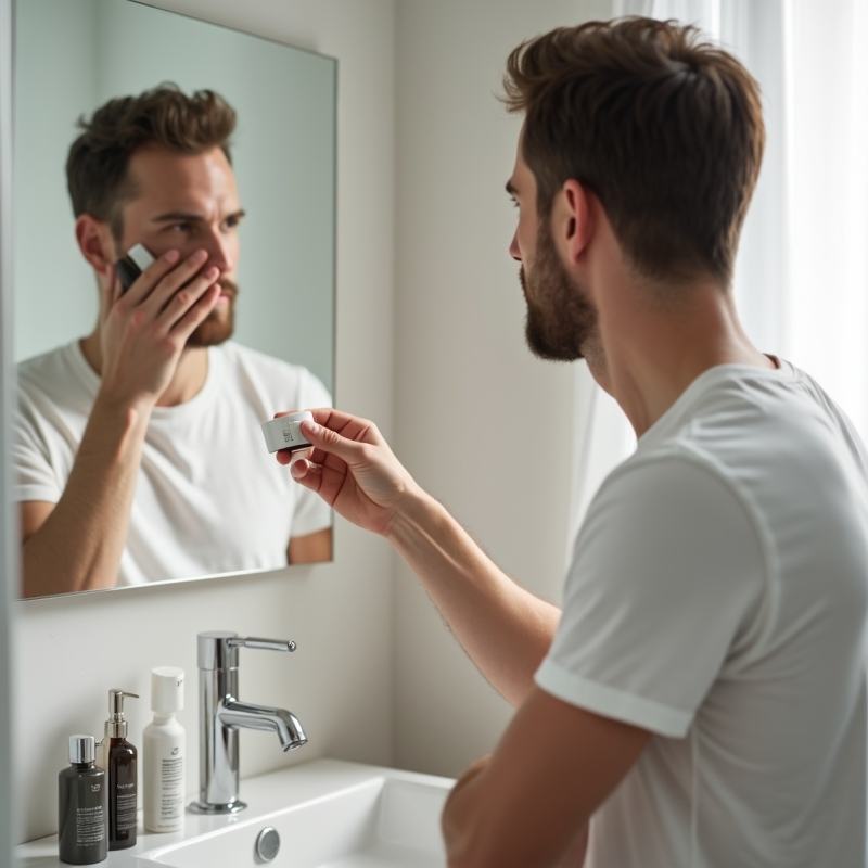 Hudvårdsrutin för män enkel rutin