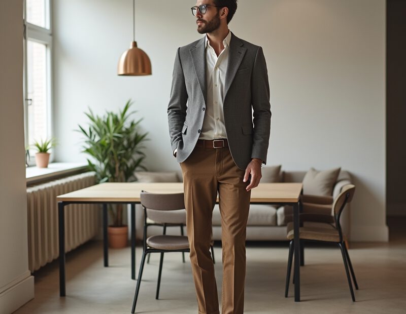 Smart casual för män: budget eller premium? 1 Man i smart casual outfit för kontor och middag