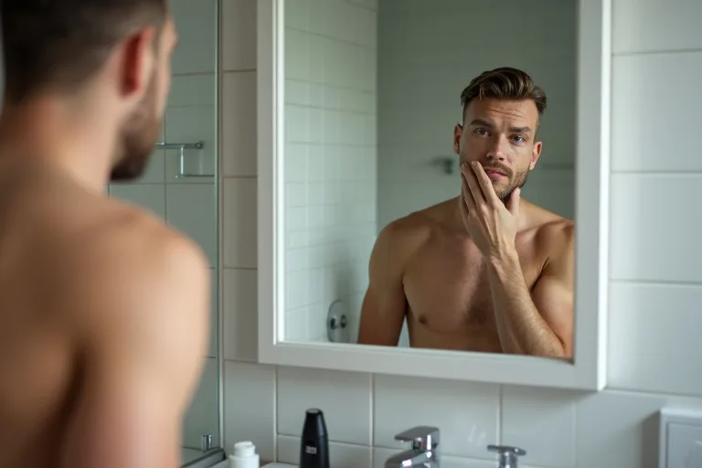 Mild after shave balm och rakrutin för känslig hud
