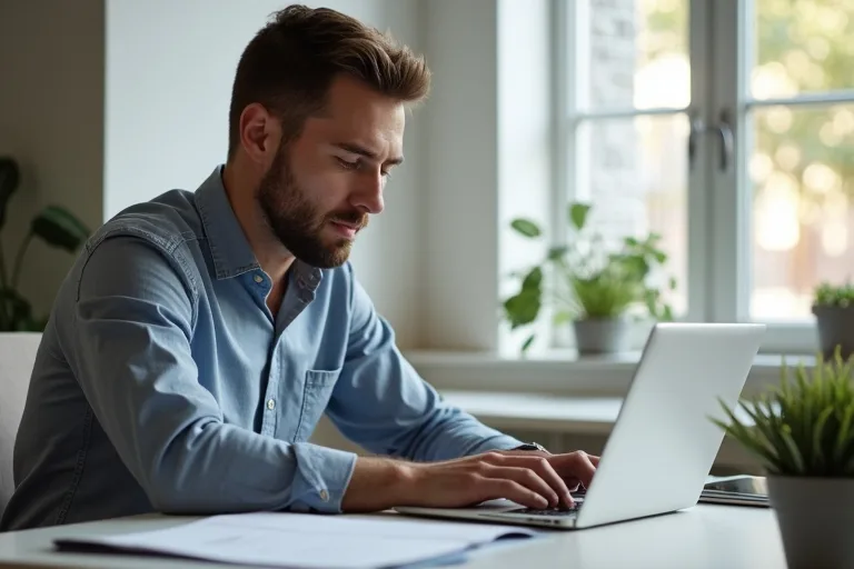 Man går igenom jobbansökan och tänker igenom löneanspråket