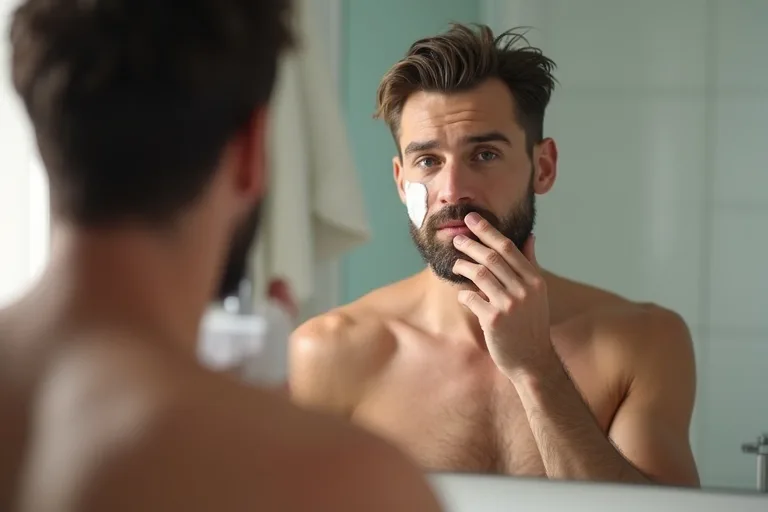 Rakverktyg och förberedelse för en mildare rakning av känslig hud