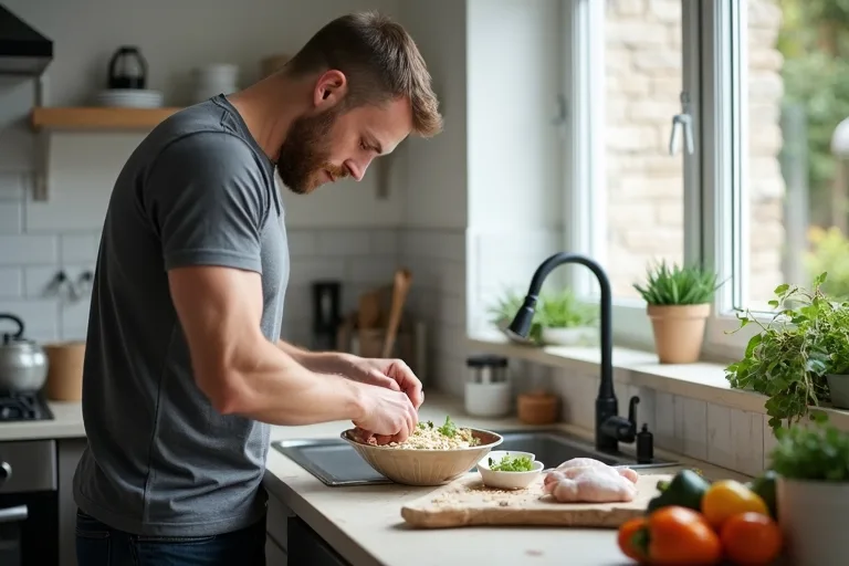 En enkel vardagsmåltid med fokus på protein och balans