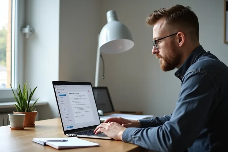 En man jämför lön med förmåner och total ersättning inför en ansökan