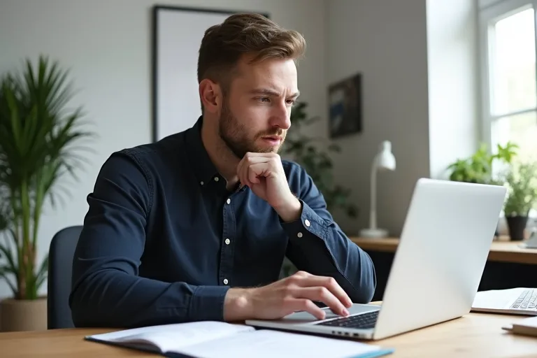 Man som skriver en tydlig formulering om löneanspråk i jobbansökan