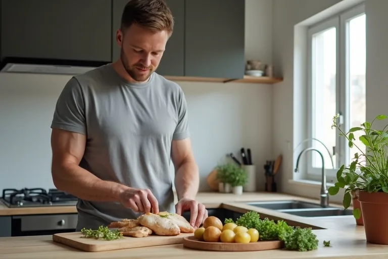 Illustration till Mat som mättar gör planen lättare att hålla