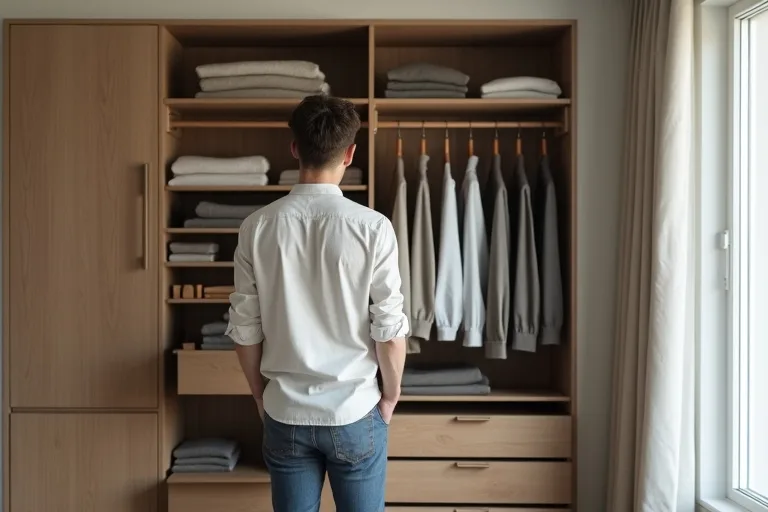 Illustration till Passform, färger och material