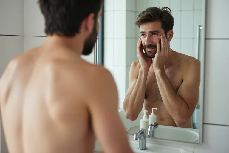 Illustration till Vad oljig hud är och varför den blir blank