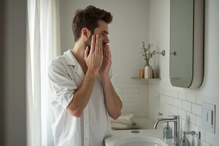 Illustration till Kvällsrutin: rengör och behandla försiktigt