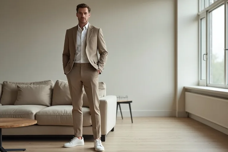 Illustration till Balans, färger och material som håller ihop outfiten