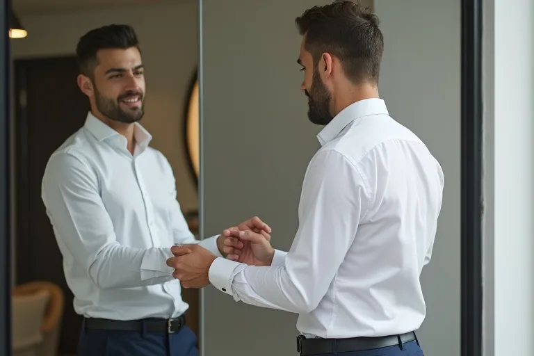 Illustration till Passform, krage och längd