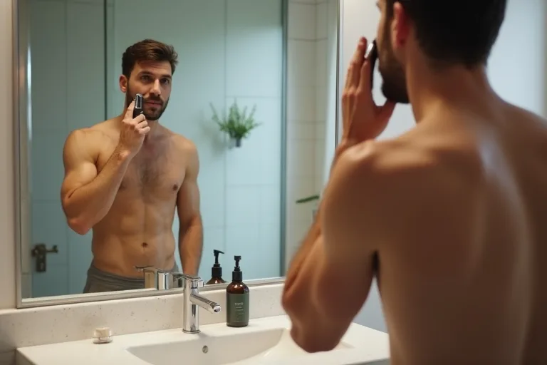 Philips OneBlade för män: rakningsrutin som minskar irritation 3 Rakningsrutin för känslig hud med Philips OneBlade efter dusch