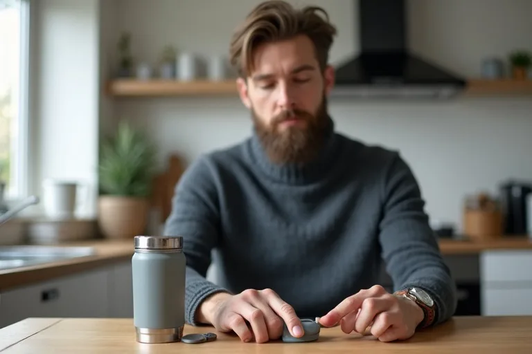 Praktiska presentidéer till pappa på ett köksbord