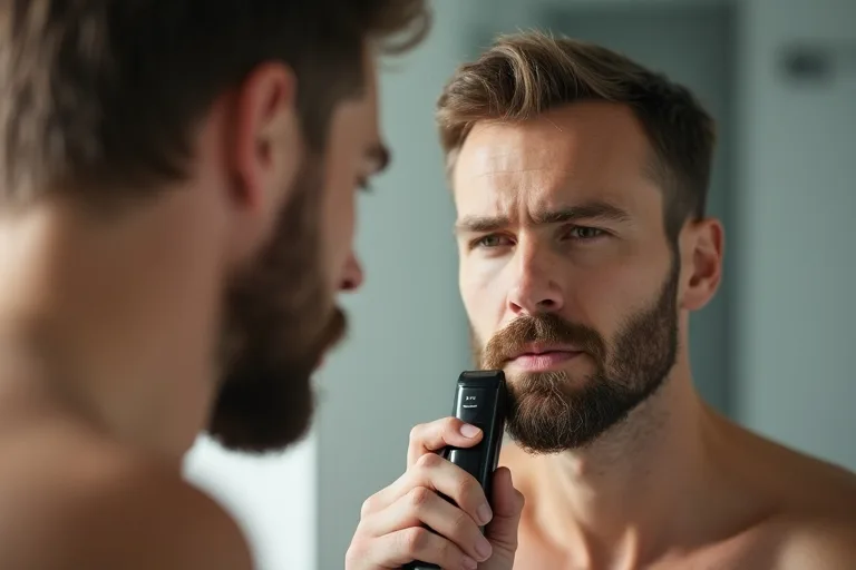 Checklista för Philips OneBlade för män steg för steg 4 Rakning av konturer med Philips OneBlade i en lugn morgonrutin